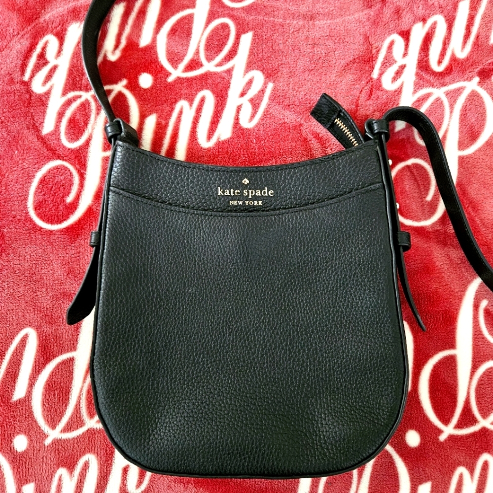 Kate Spade Black Pebbled Leather Crossbody